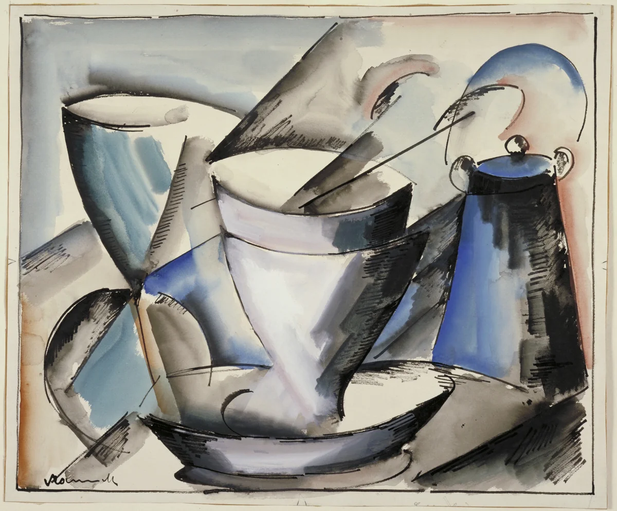 Still Life by Maurice de Vlaminck, drawing, 1913