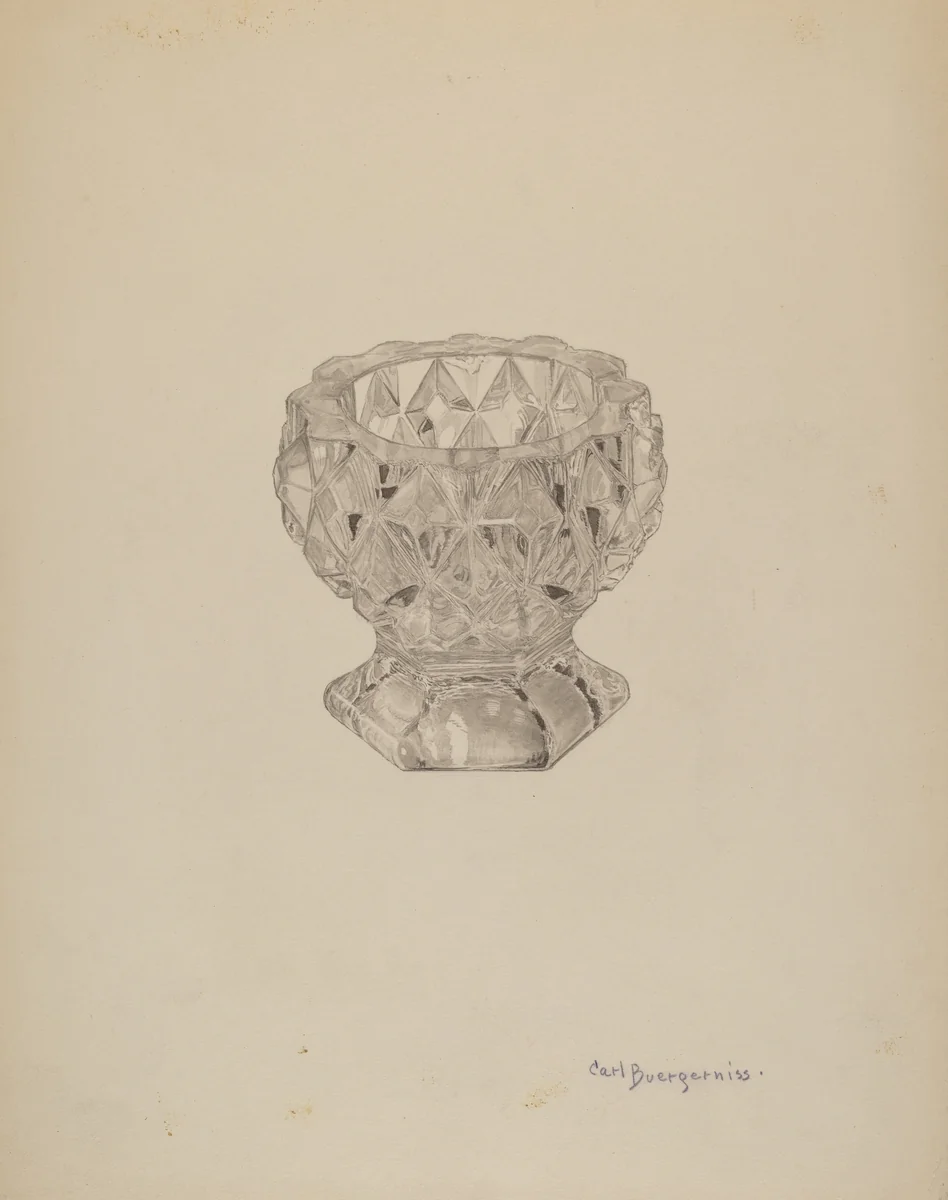 Salt Cellar by Carl Buergerniss, index of american design, 1941