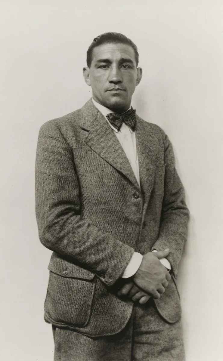 Boxer [Hein Domgörgen] by August Sander, photograph, 1923