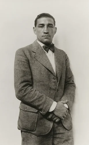 Boxer [Hein Domgörgen] by August Sander, photograph, 1923