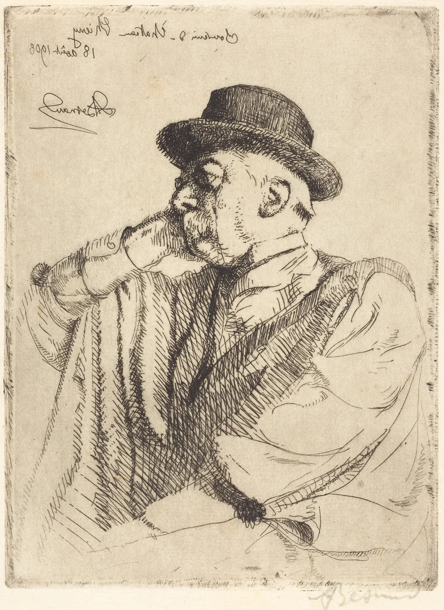 Edmond Pigalle by Albert Besnard, print, 1908
