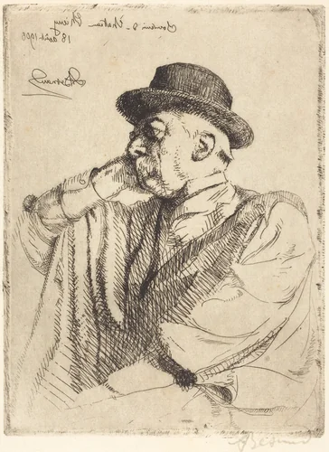 Edmond Pigalle by Albert Besnard, print, 1908