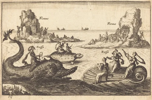 Goddesses on the River by Balthasar Moncornet
Remigio Cantagallina, print, 1600-1668