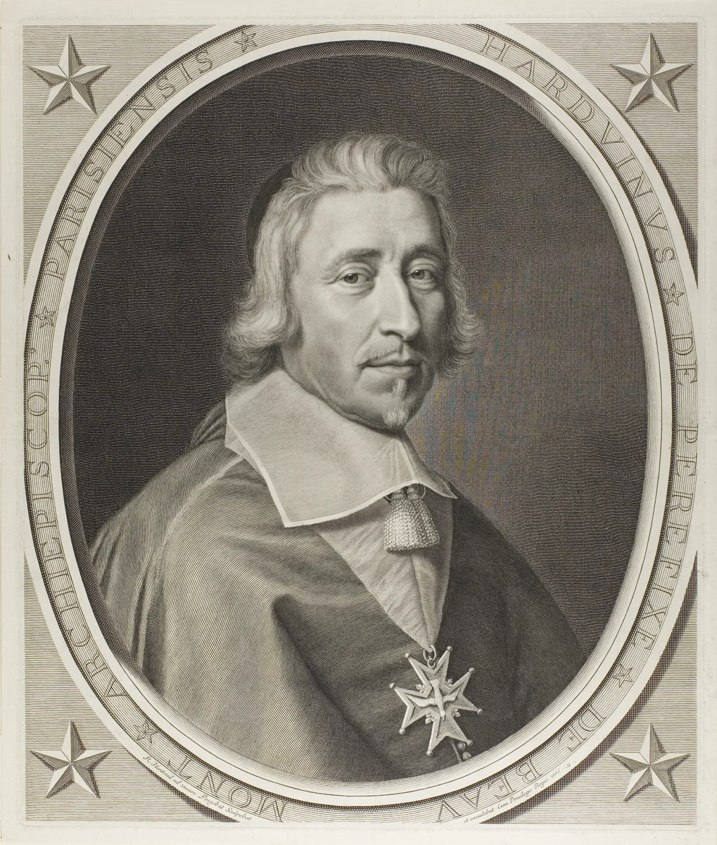 Hardouin de Péréfixe de Beaumont by Robert Nanteuil, print, 1665