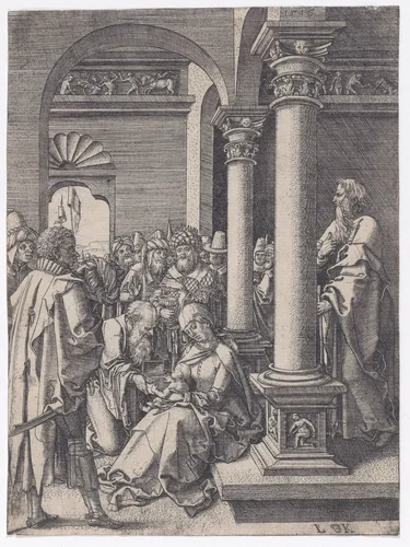 The Adoration of the Magi by Ludwig Krug, print, 1516