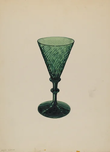 Sherry Wine Glass by John Dana, index of american design, 1937