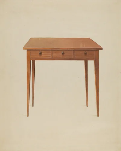 Table by John W. Kelleher, index of american design, 1938