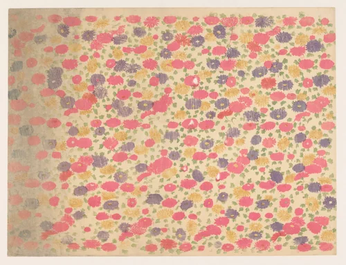 Strooipatroon van bloemen by anonymous, other, 1860-1930