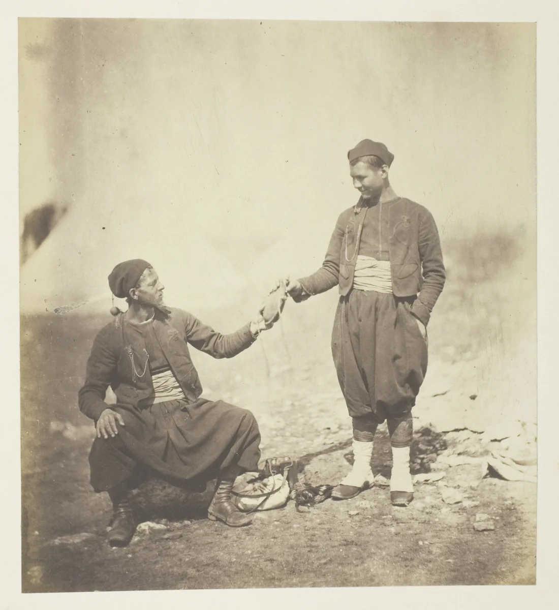 Zouaves by Roger Fenton, photograph, 1855