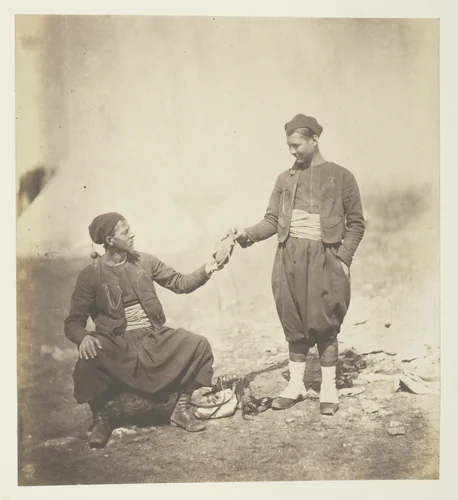 Zouaves by Roger Fenton, photograph, 1855