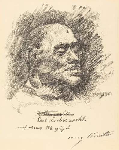 Totenmaske Liebknechts (Liebknecht's Death Mask) by Lovis Corinth, print, 1920