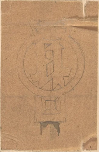 14th century Ornament from Blickling Church, Norfolk by Richardson Ellson, drawing, 1875-1885