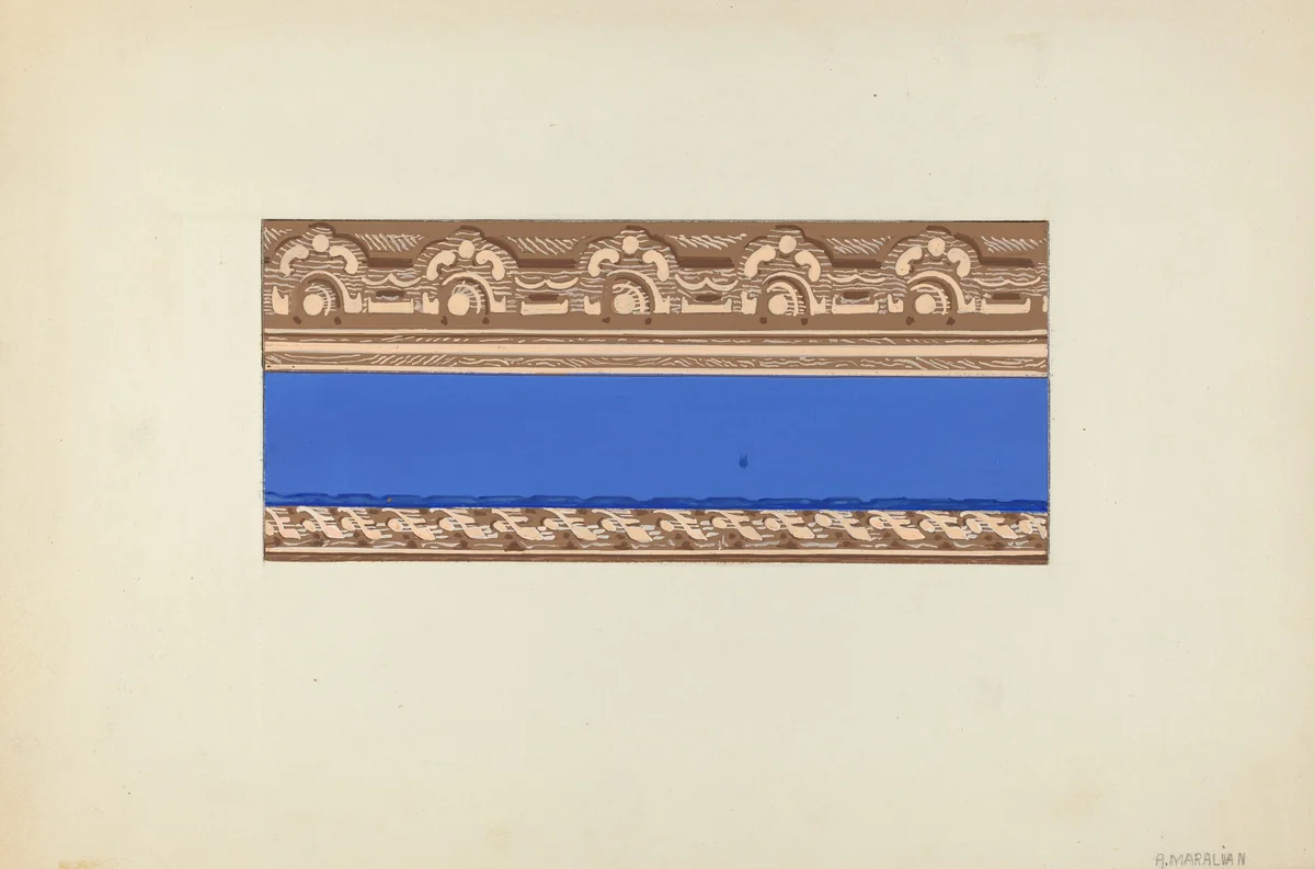 Wallpaper Border by Arsen Maralian, index of american design, 1935-1942