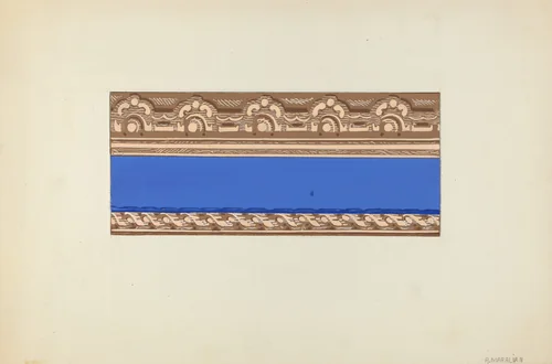 Wallpaper Border by Arsen Maralian, index of american design, 1935-1942