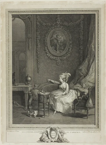 Consolation by Nicolas Delaunay, print, 1765-1775