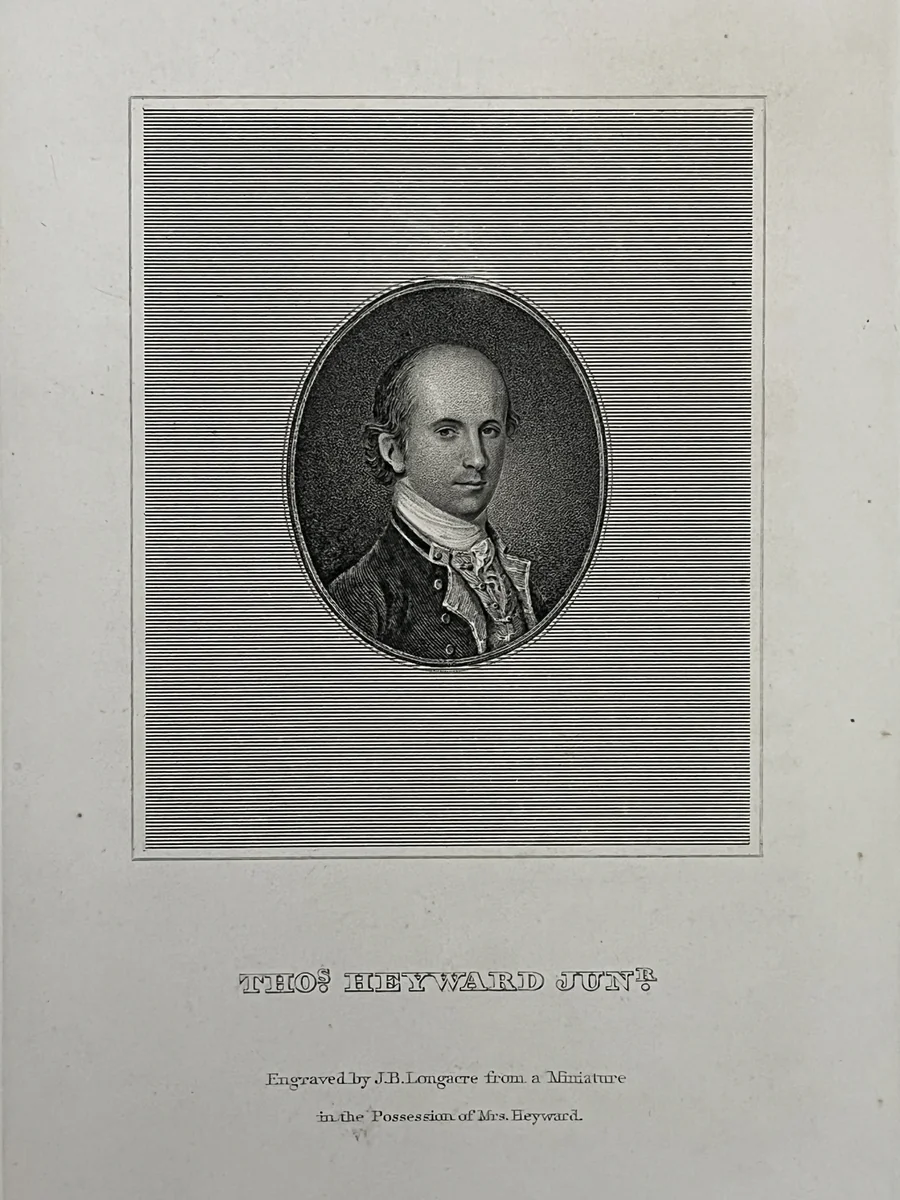 Thomas Heyward Junior by James Barton Longacre, other, 1814-1869