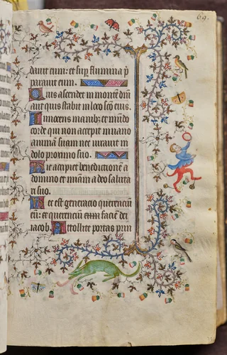 Hours of Charles the Noble, King of Navarre (1361-1425): fol. 35r, Text by Master of the Brussels Initials and Associates, book, 1400-1410
