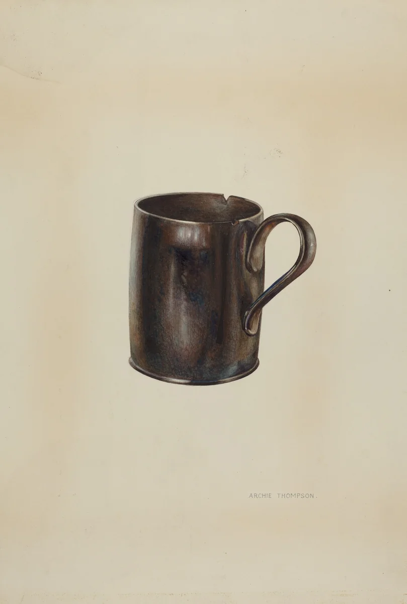 Pa. German Moravian Loving Cup by Archie Thompson, index of american design, 1938