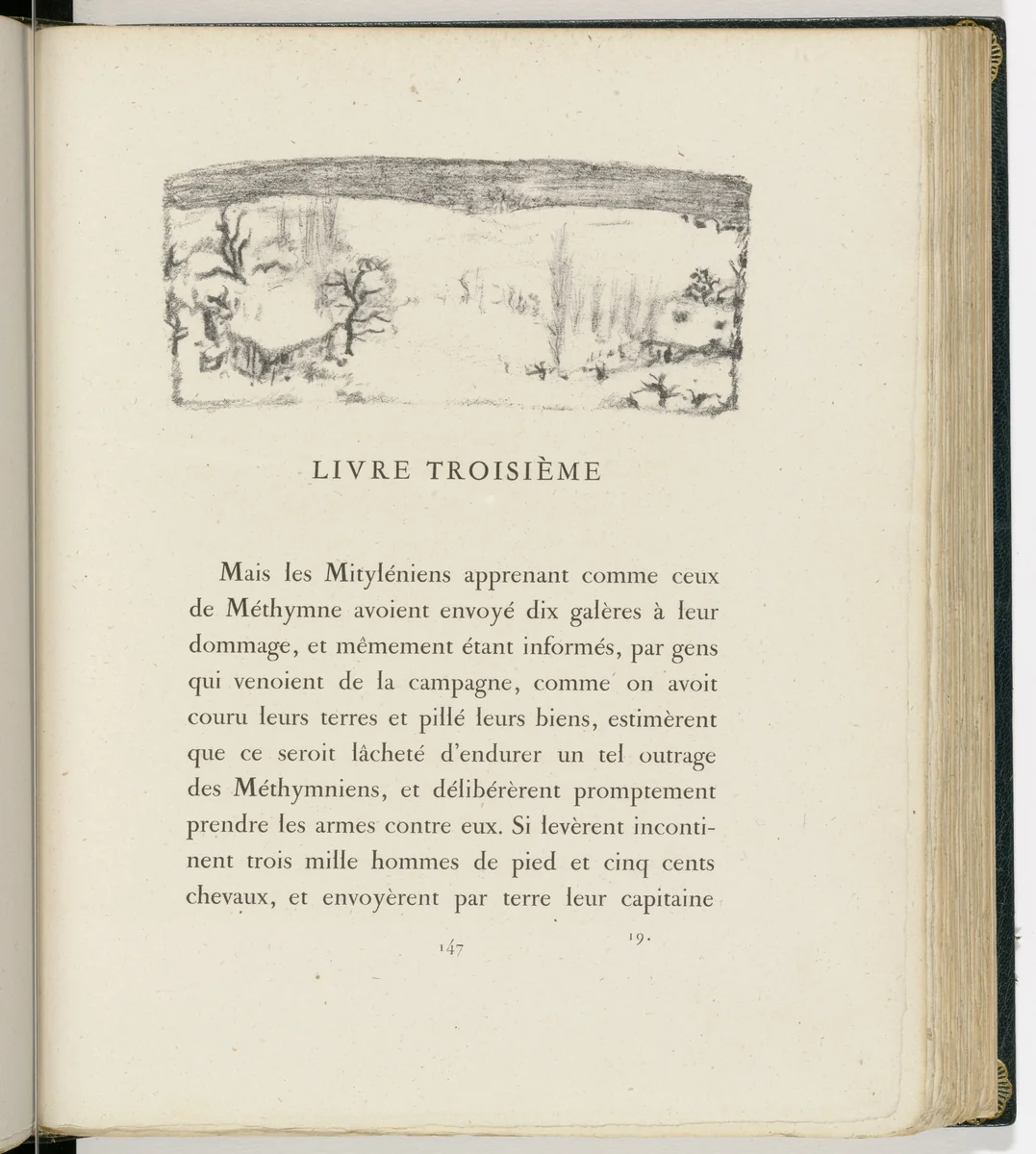 Headpiece (page 147) from Daphnis et Chloé by Pierre Bonnard, illustrated book, 1902
