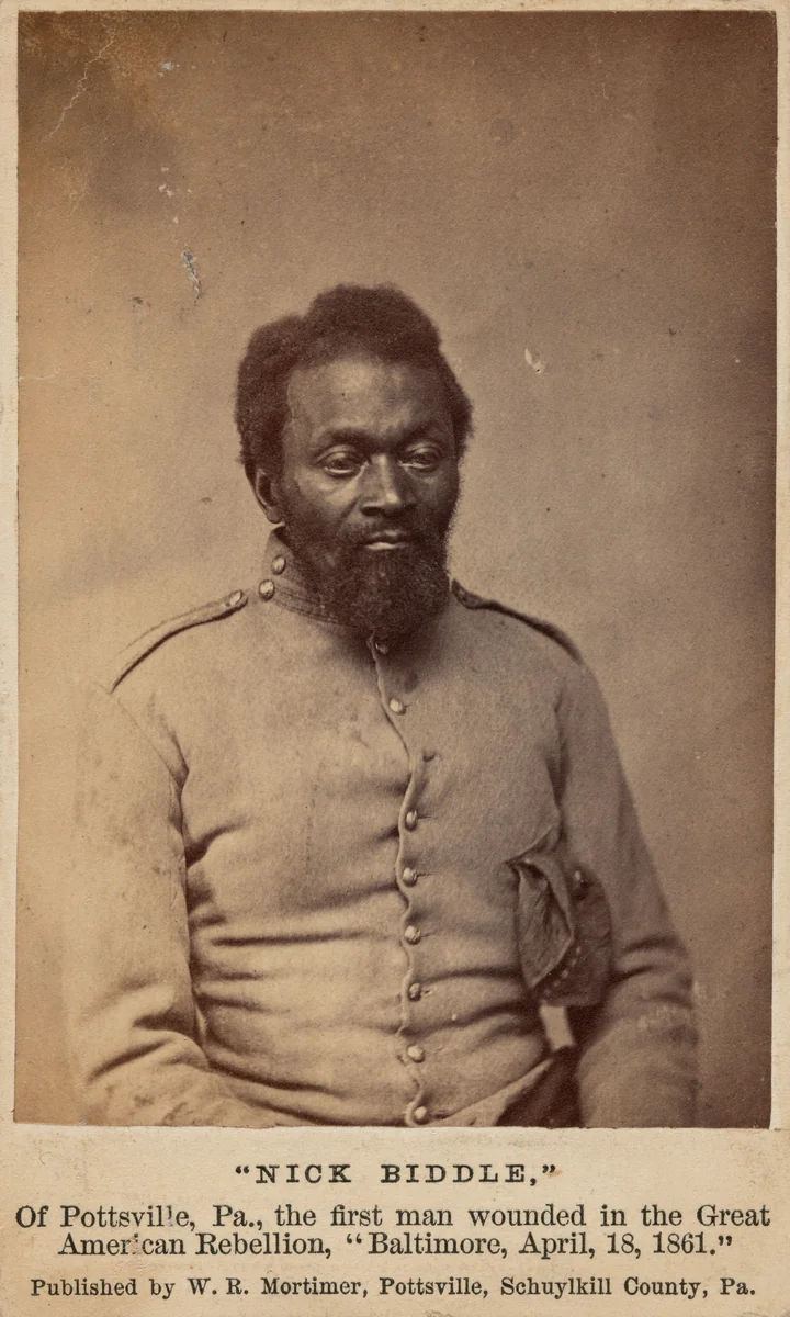 Nick Biddle by W. R. Mortimer, photograph, 1861