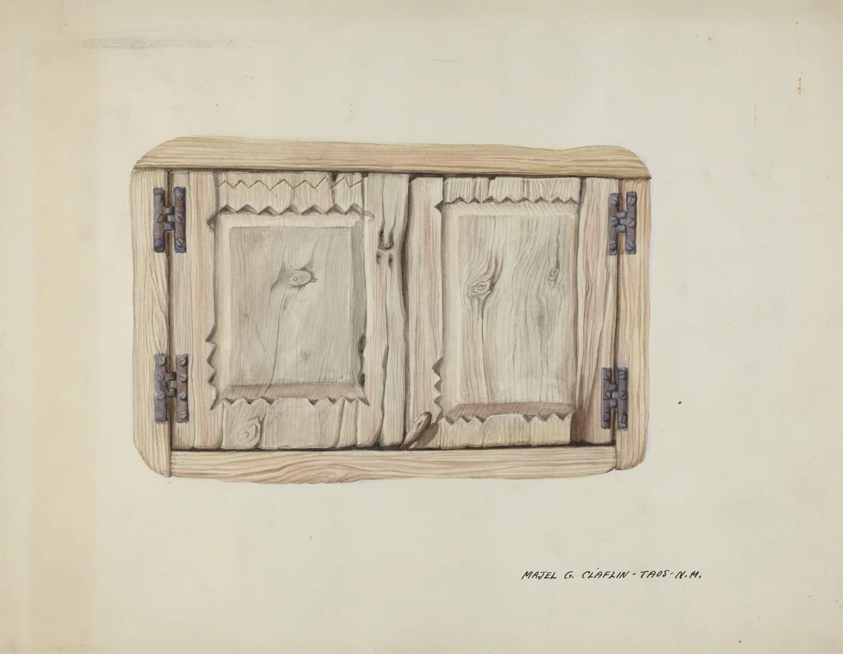 Two Wall Doors by Majel G. Claflin, index of american design, 1937
