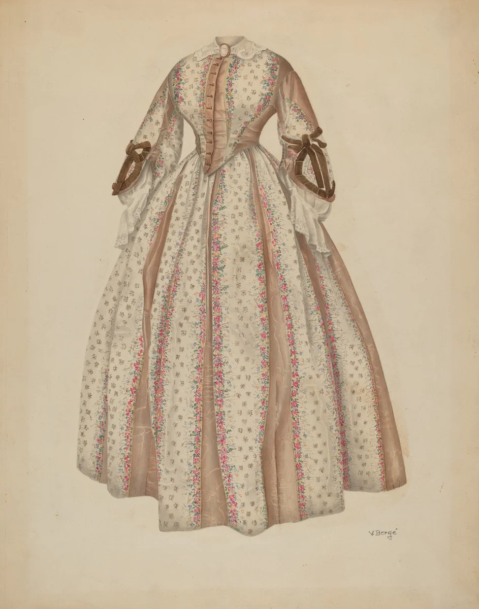 Dress by Virginia Berge, index of american design, 1940