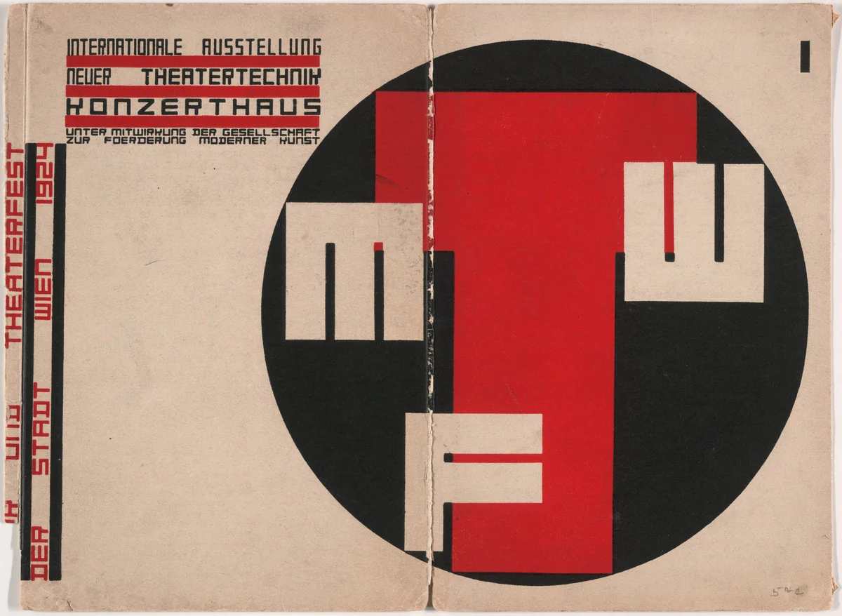 Internationale Ausstellung neuer Theatertechnik by Frederick Kiesler, design, 1924