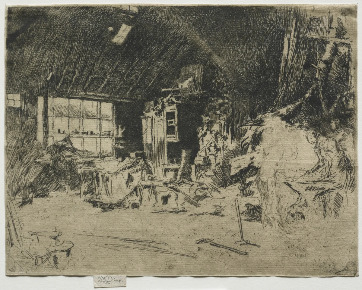 The Smithy by James McNeill Whistler, print, 1880
