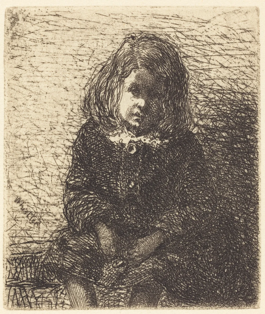 Little Arthur by James McNeill Whistler, print, 1857-1858