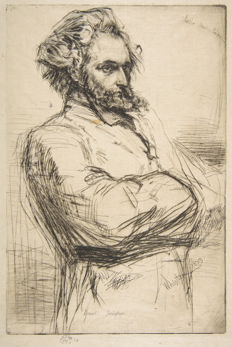 C. L. Drouet, Sculptor by James McNeill Whistler, print, 1859