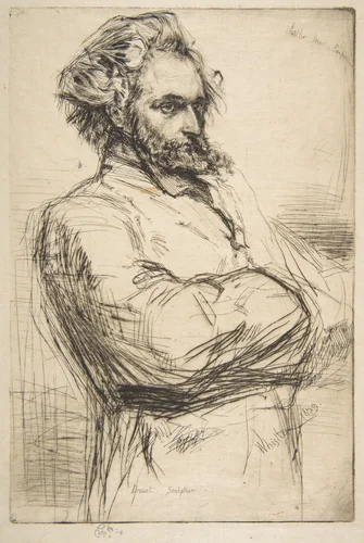 C. L. Drouet, Sculptor by James McNeill Whistler, print, 1859