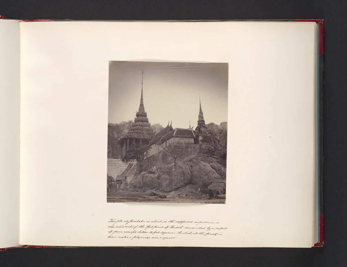 Temple at Prabat by John Thomson, photograph, 1865