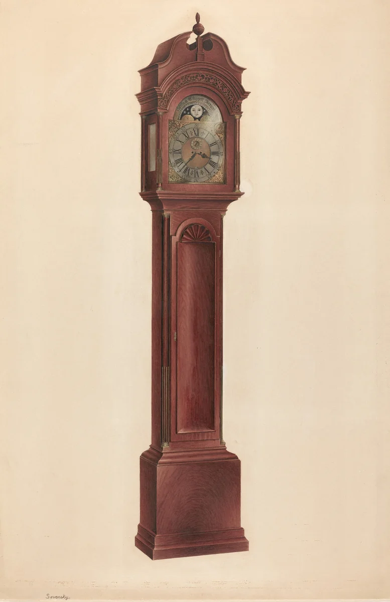 Clock by Isidore Sovensky, index of american design, 1939