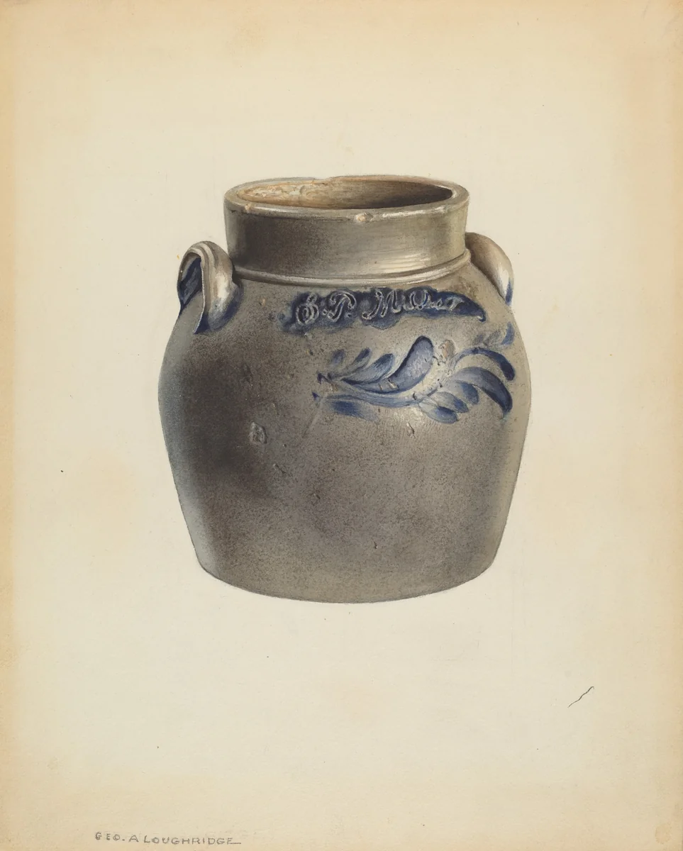 Small Crock by George Loughridge, index of american design, 1938