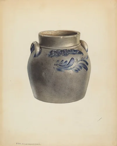 Small Crock by George Loughridge, index of american design, 1938