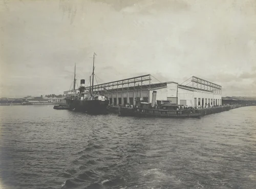 Cristobal Terminals. Pier No. 9 from the bay by Unidentified Photographer, photograph, 1915