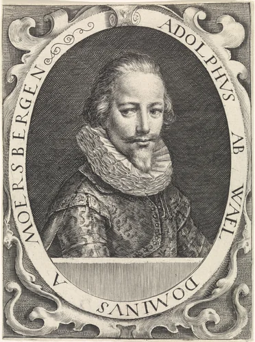 Portret van Adolf de Wael by Crispijn van de Passe, print, 1611-1637