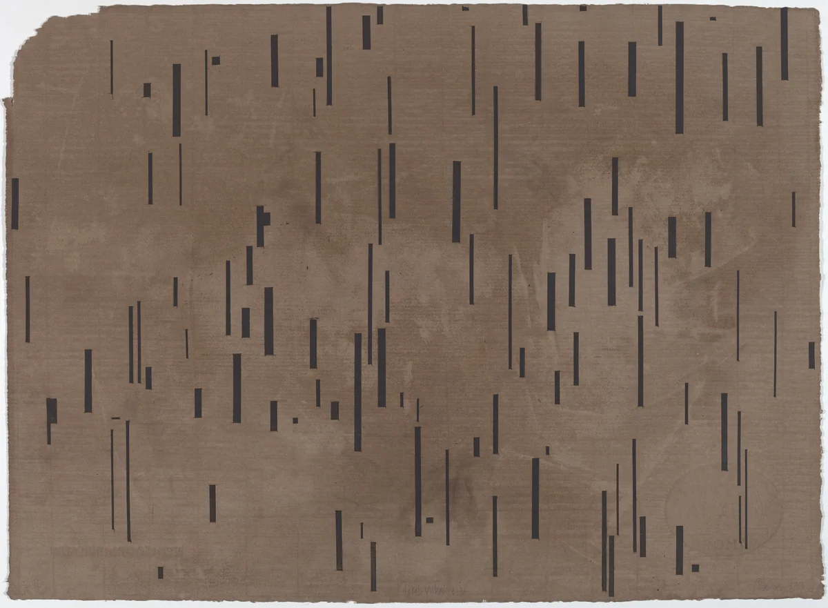 Global Village 1-36 [bottom] by John Cage, print, 1989