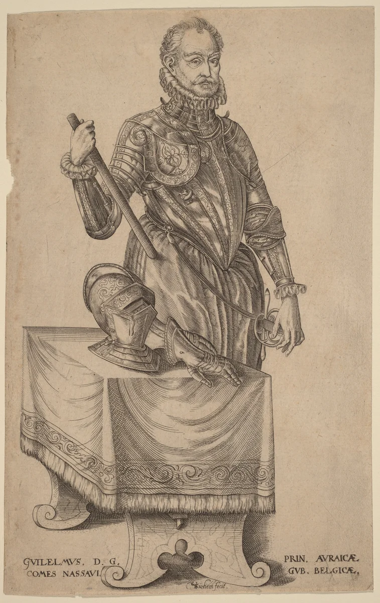 William of Nassau, Prince of Orange by Christoffel van Sichem, print, 1546-1624