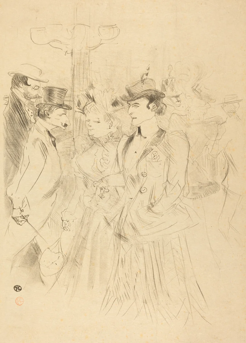 Promenade (Promenoir) by Henri de Toulouse-Lautrec, print, 1899