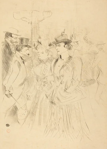 Promenade (Promenoir) by Henri de Toulouse-Lautrec, print, 1899