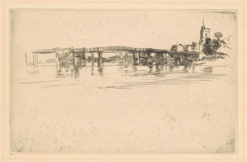 The Little Putney, No. 1 by James McNeill Whistler, print, 1879