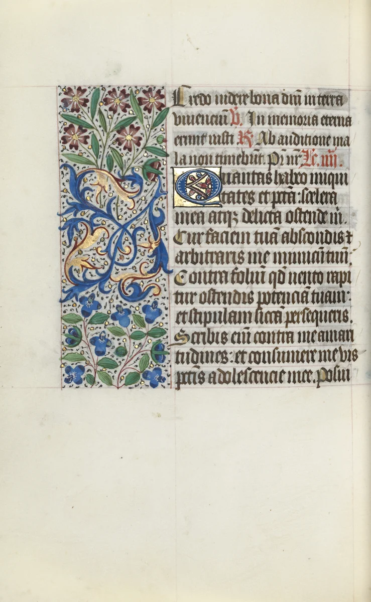 Book of Hours (Use of Rouen): fol. 122v by Master of the Geneva Latini, book, 1465-1475