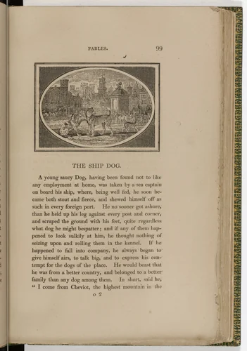 Headpiece (page 99) from The Fables of Aesop by Thomas Bewick, illustrated book, 1818
