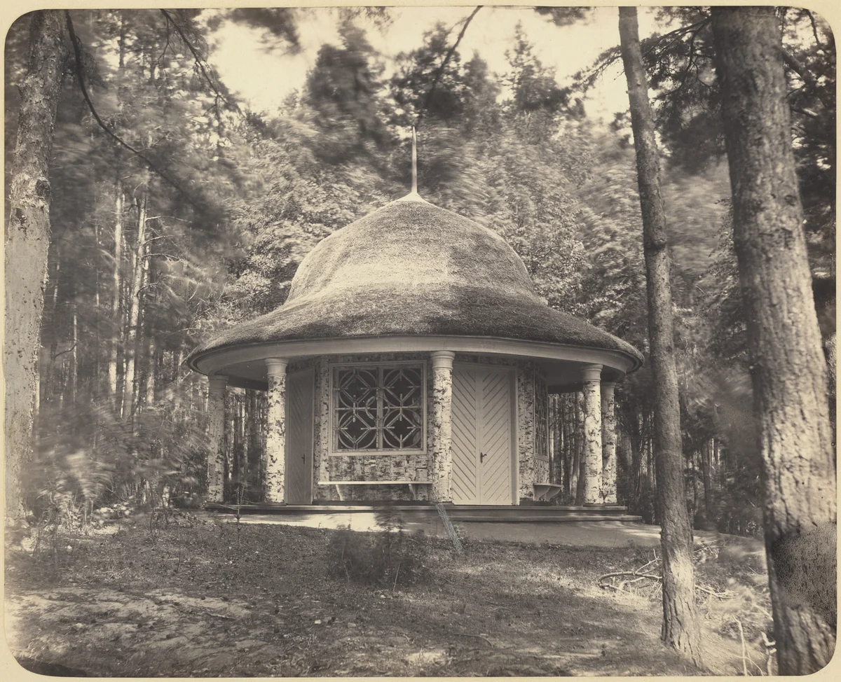 Gazebo in the Forest Near Moscow by Scherer and Nabholz, photograph, 1870