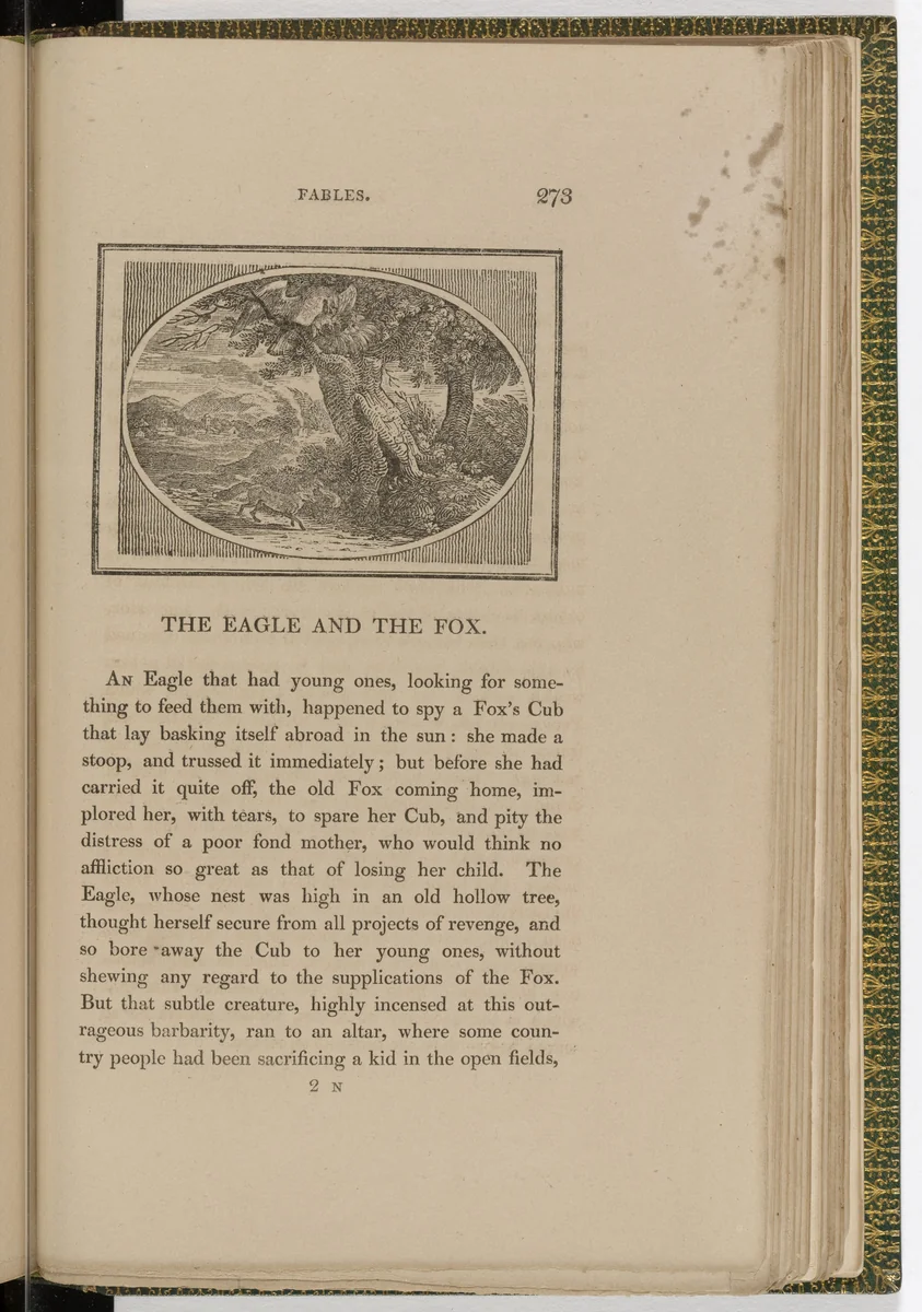 Headpiece (page 273) from The Fables of Aesop by Thomas Bewick, illustrated book, 1818