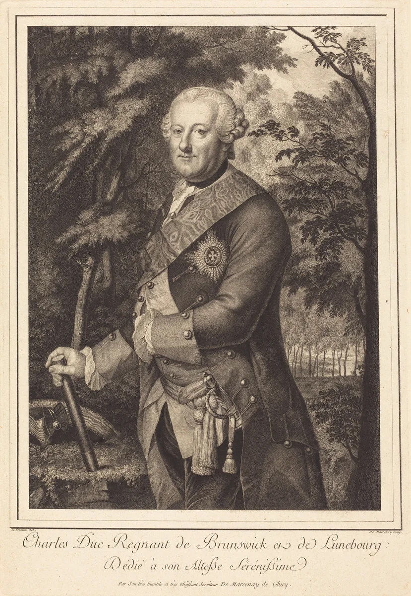 Charles Duc Regnant de Brunswick by Antoine de Marcenay de Ghuy
Ludolf Ernst Andreas Lafontaine, print, 1724-1811