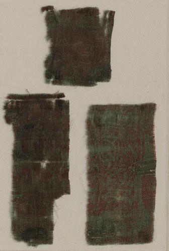 Three Fragments of Italian Gothic Silk by Unknown, textile, 1300-1399
