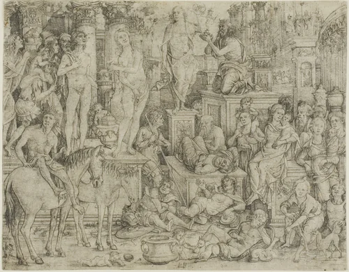 Triumph of the Moon by Monogrammist P+P, print, 1500-1510