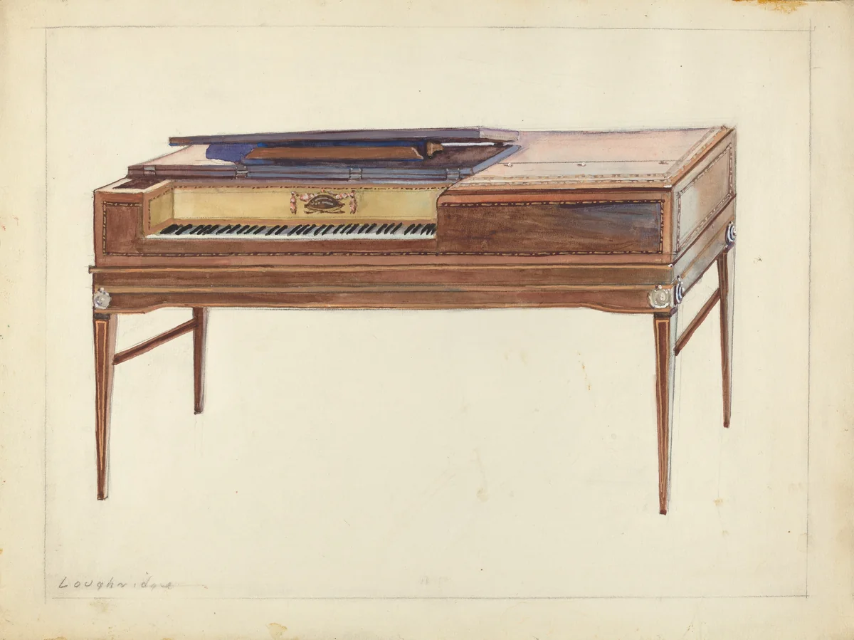 Piano by George Loughridge, index of american design, 1935-1942